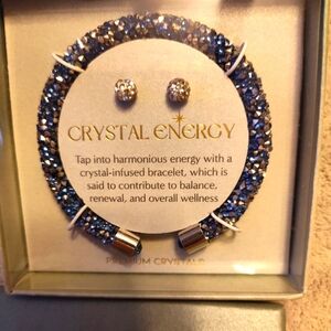 Premium Crystal bracelet and earrings.